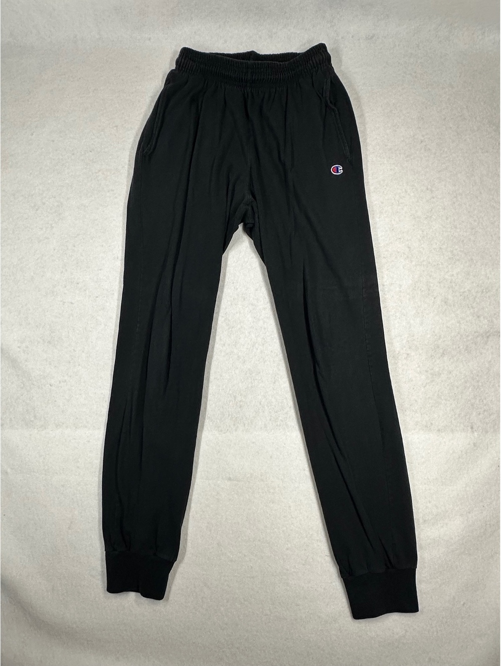 Champion Athleticwear Black Jogger Sweatpants Elastic Waist and Cuffs,Small